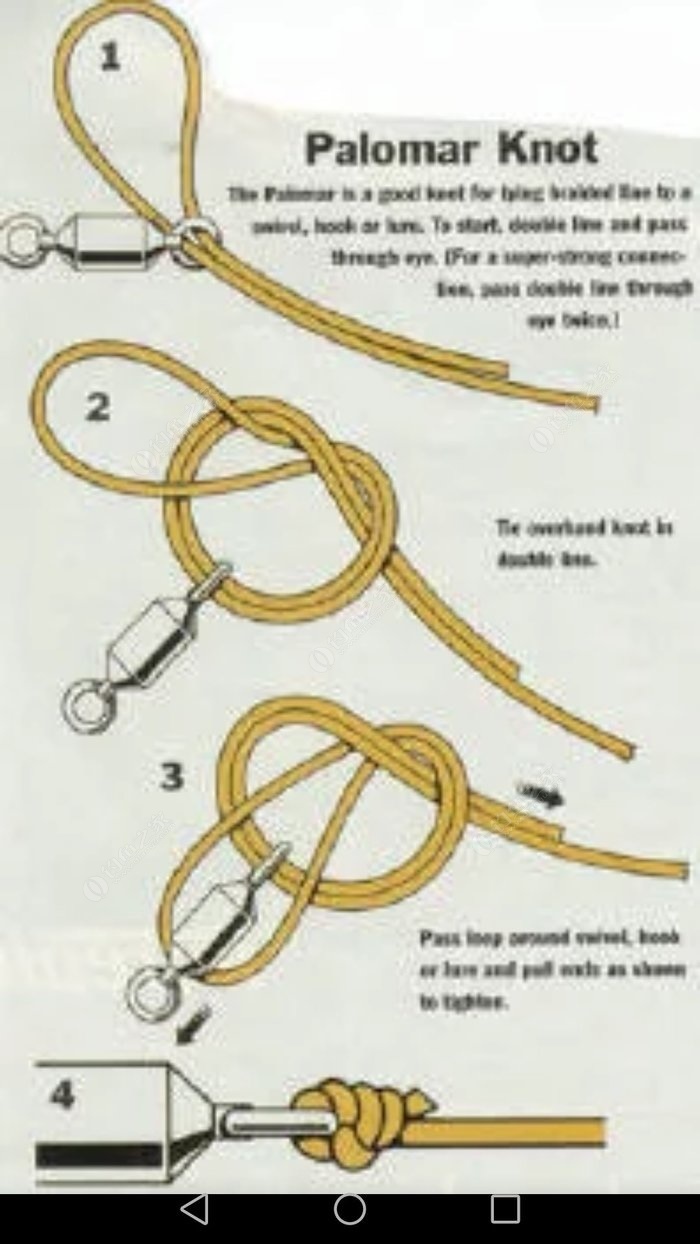 尼龙线打结方法图解图片