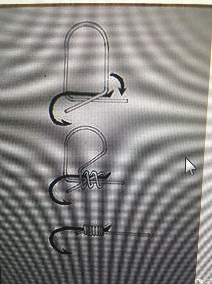 鱼钩绑线方法图片