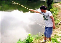 《钓友原创视频》一根树枝就可以享受钓鱼乐趣了